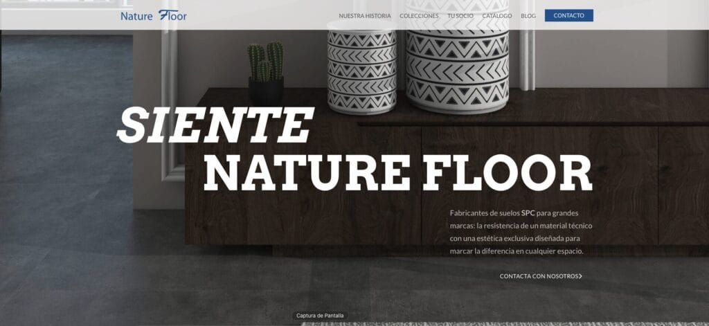 Página de Inicio para la web de nature Floor