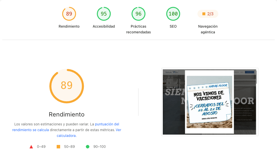 web rápida